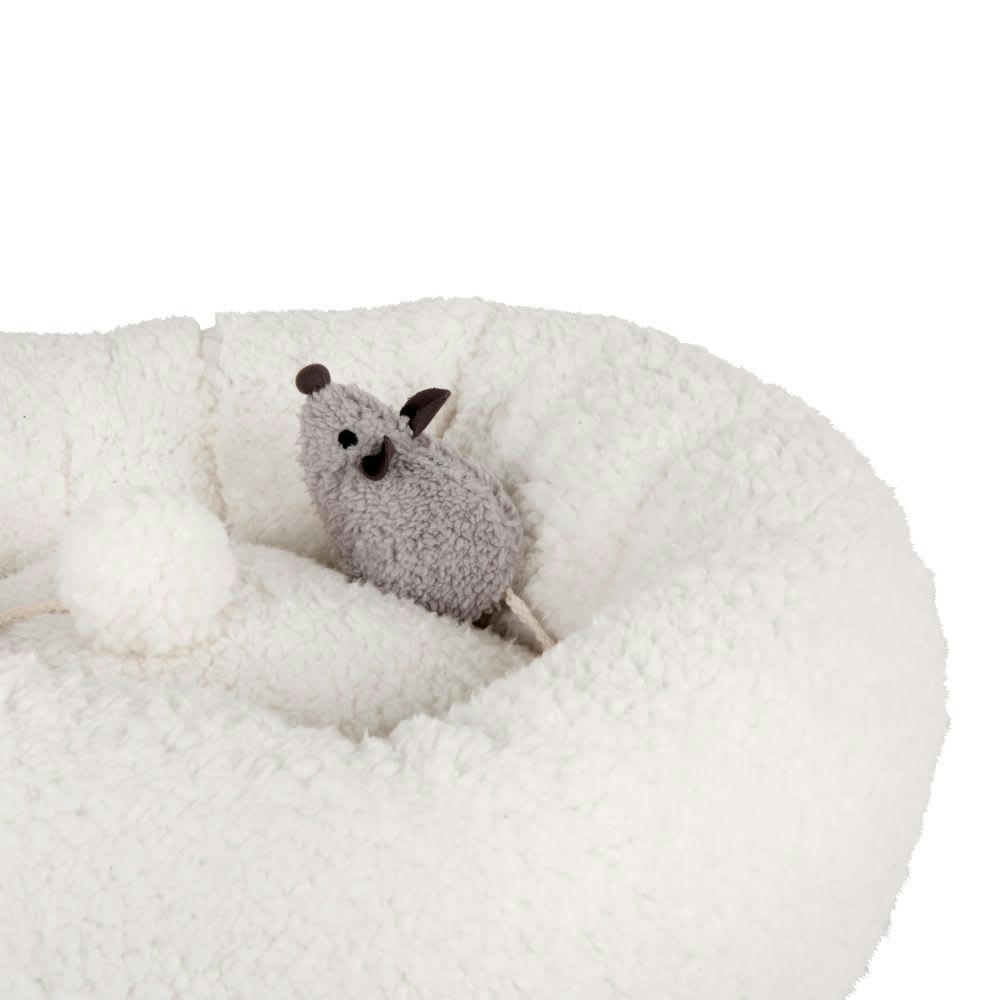 CHAT - Panier jeux pour chat beige