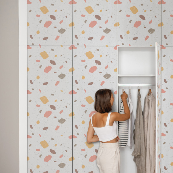 Okleina na meble Pastelowe plamy 50x100 Folia samoprzylepna Mat