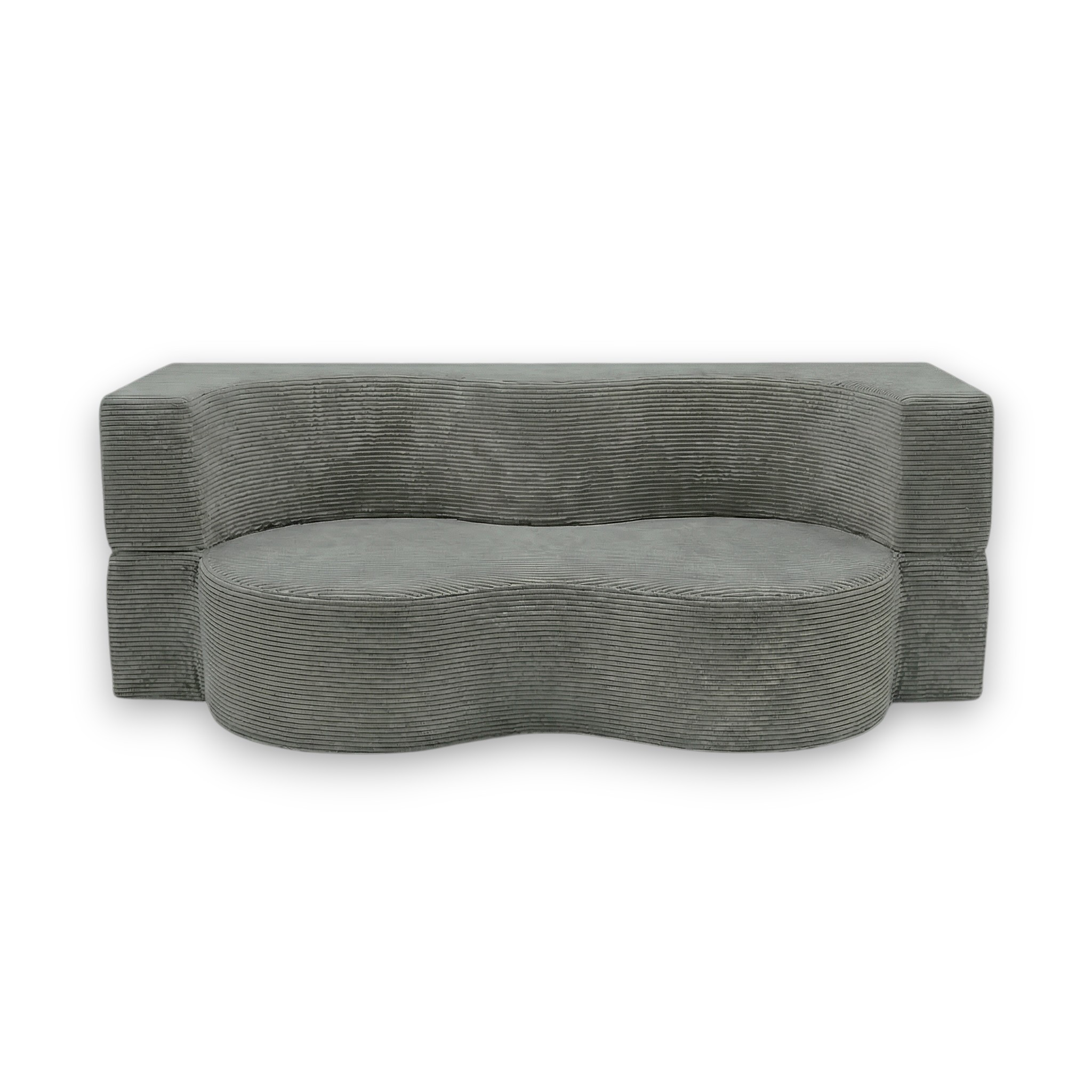 Sofa piankowa Arc z funkcją spania szary sztruks