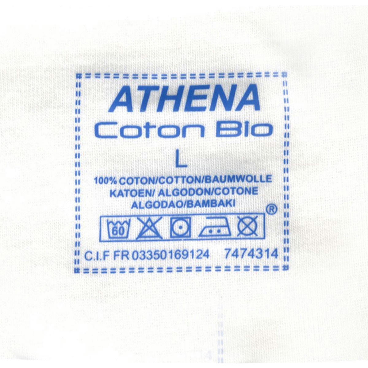 Lot de 2 T-shirts col V coton bio