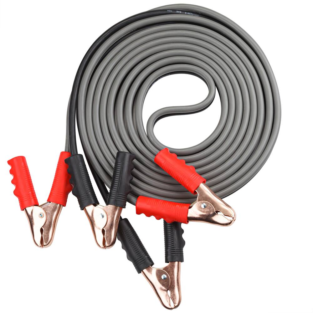 MotoMaster Heavy-Duty Booster/Jumper Cables, 1-Gauge, 25-ft