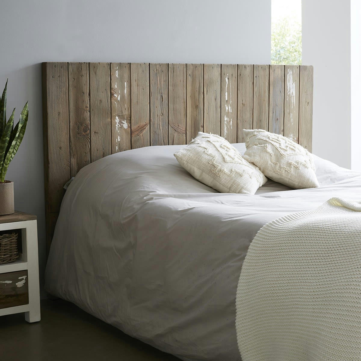 ATLANTIC - Tête de lit en pin recyclé massif 160 cm