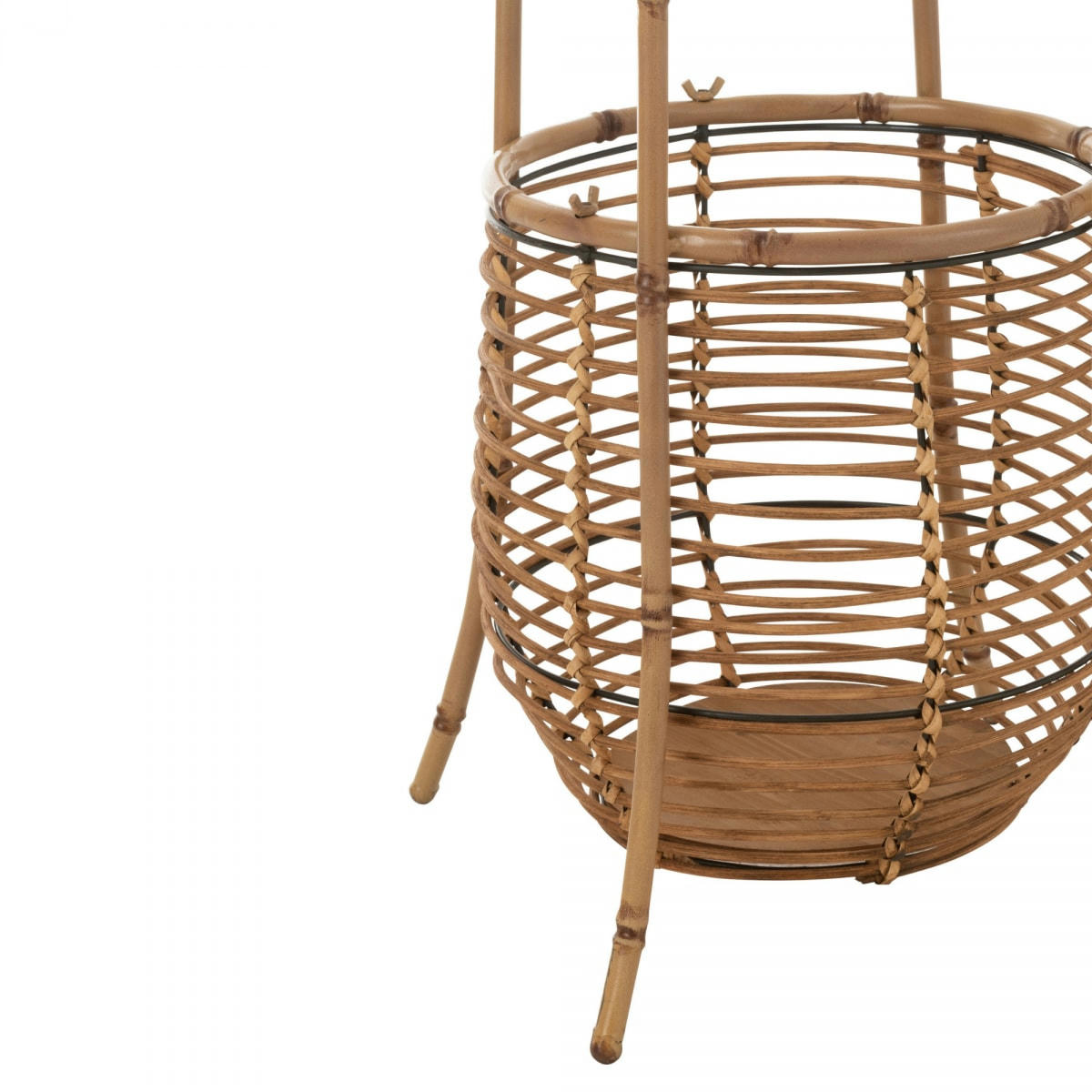 RORO - Porte manteau 168cm avec corbeille en rotin