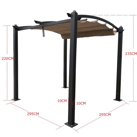 Pavillon »Giseh«, BxHxT: 295 x 220 x 295 cm