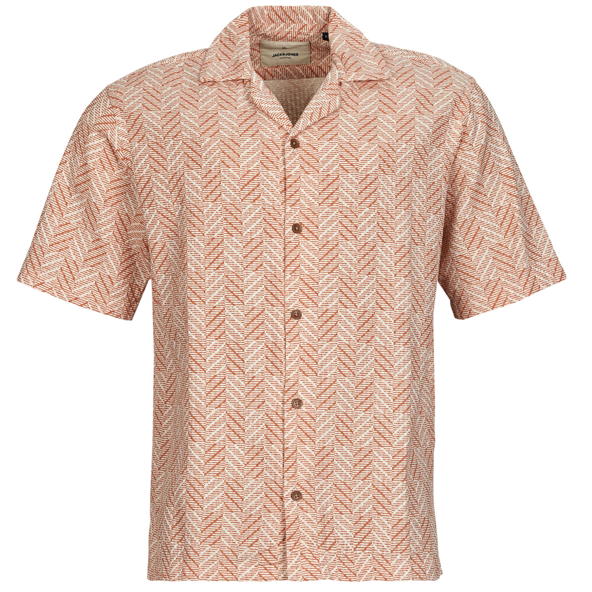 Jack & Jones - JPRBLUVINCENT PRINT RESORT S/S SHIRT SN - Orange