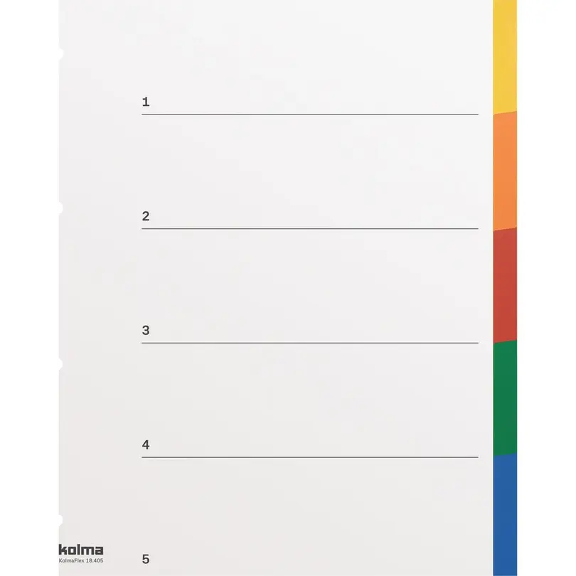 Etiketten Register A4 XL Flex