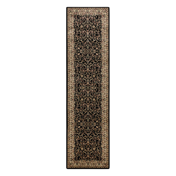 Dywan, Chodnik ROYAL ADR wzór 1745 czarny do przedpokoju, na 60x200 cm