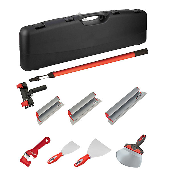 Kit plaquiste malette de 10 outils, Silver Lisse Ocai