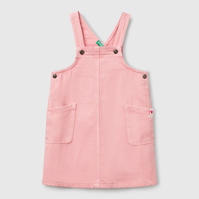 Flowy dungaree dress