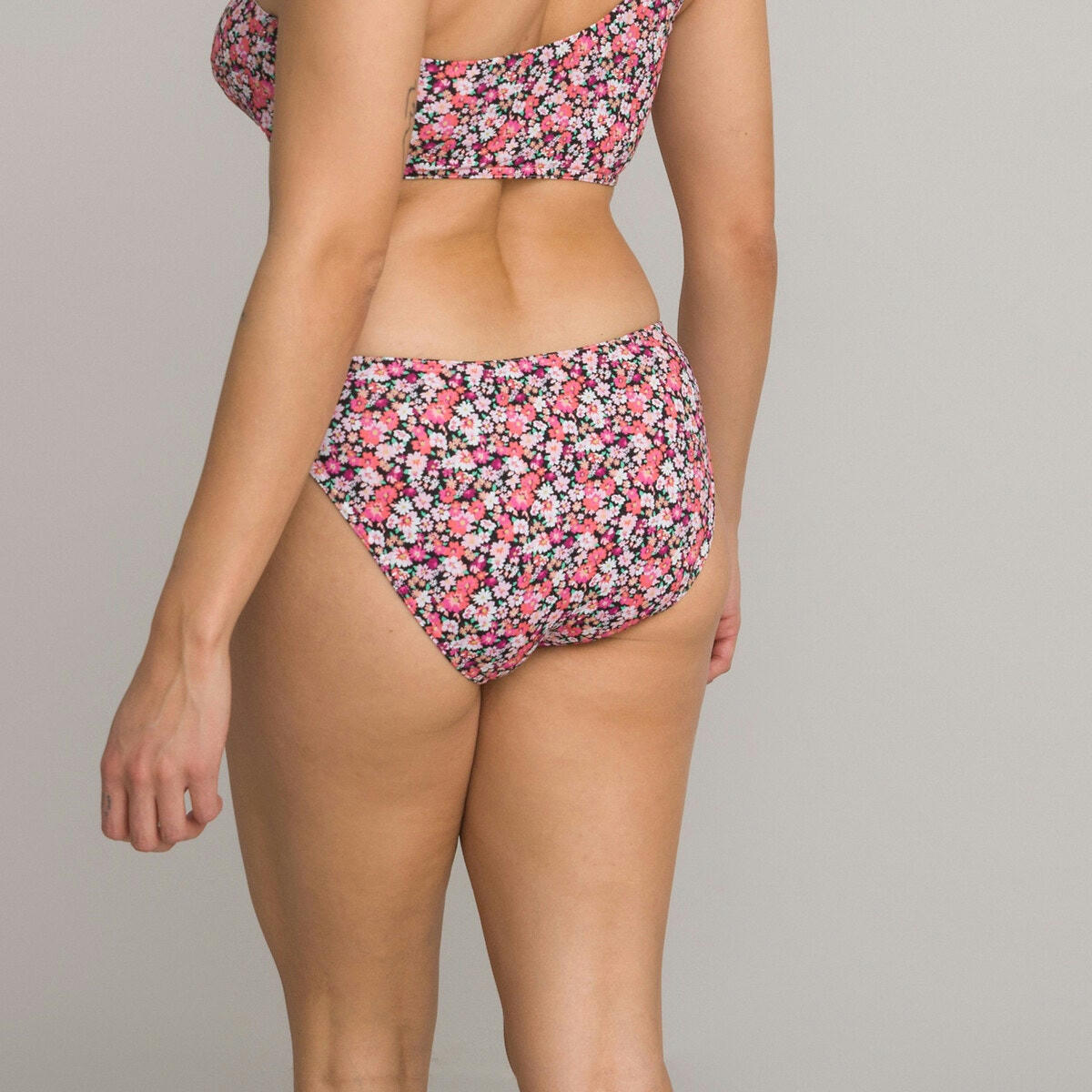 Bas de maillot de bain culotte, imprimé fleurs