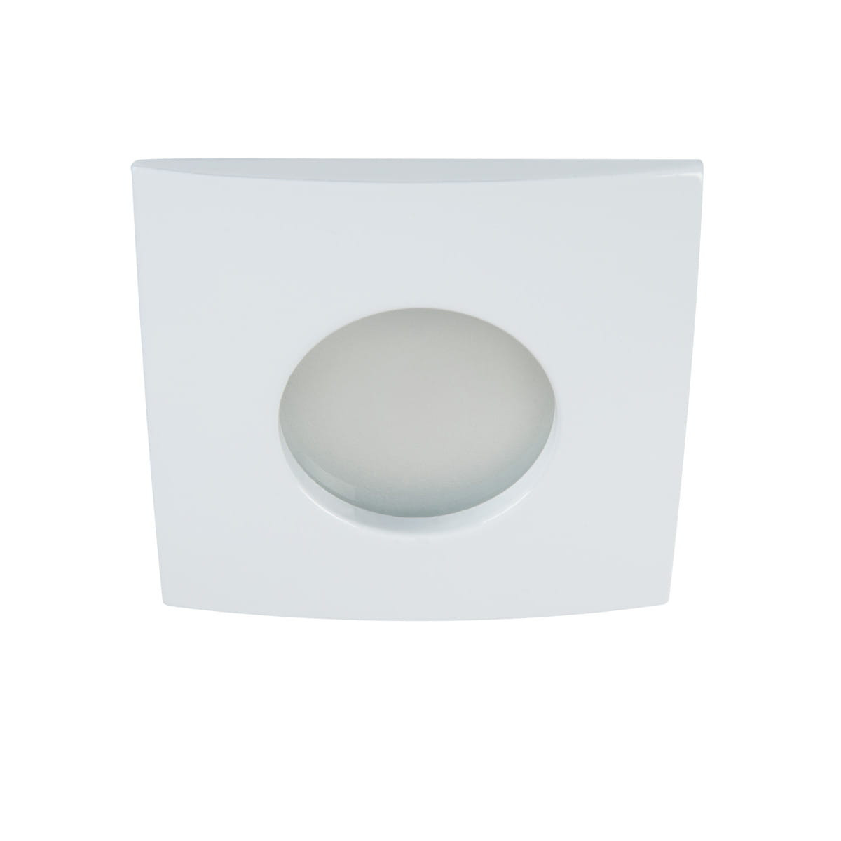 Oprawa wpuszczana kwadratowa biała 8cm QULES 1xGU10x35W IP44 Kanlux