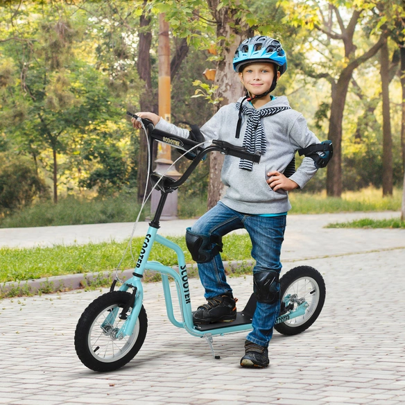 Kinderroller, verstellbar, LxBxH: 120x58x80 cm, blau