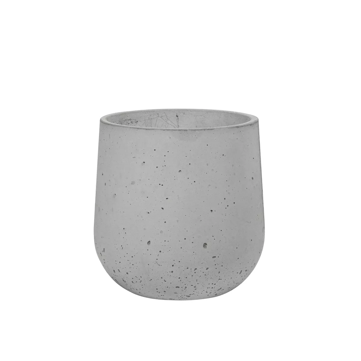 Donica Betonowa Zewnętrzna Zadora BOWL S 45x45 cm szary naturalny