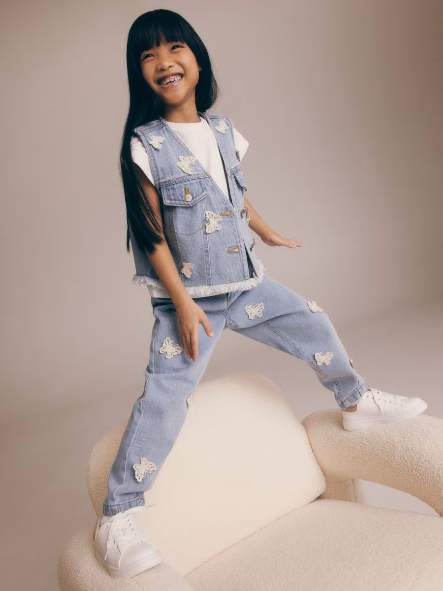 Baggy Jeans With Appliqu&eacute;