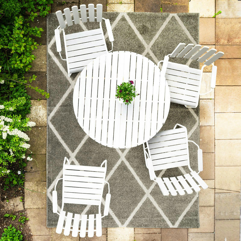 DEHORS-DEDANS - Tapis pour intérieur-extérieur gris 160x230