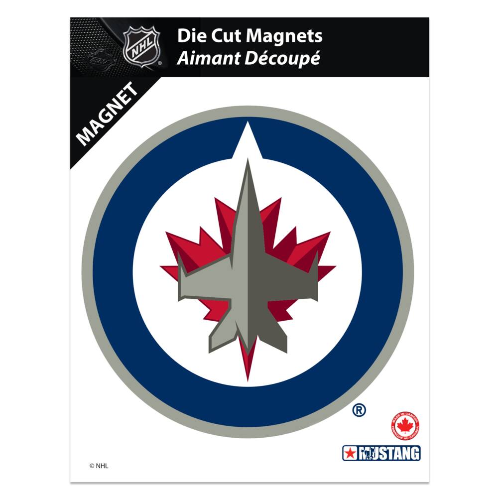 NHL Winnipeg Jets Hockey Team Crest Magnet, 8-in