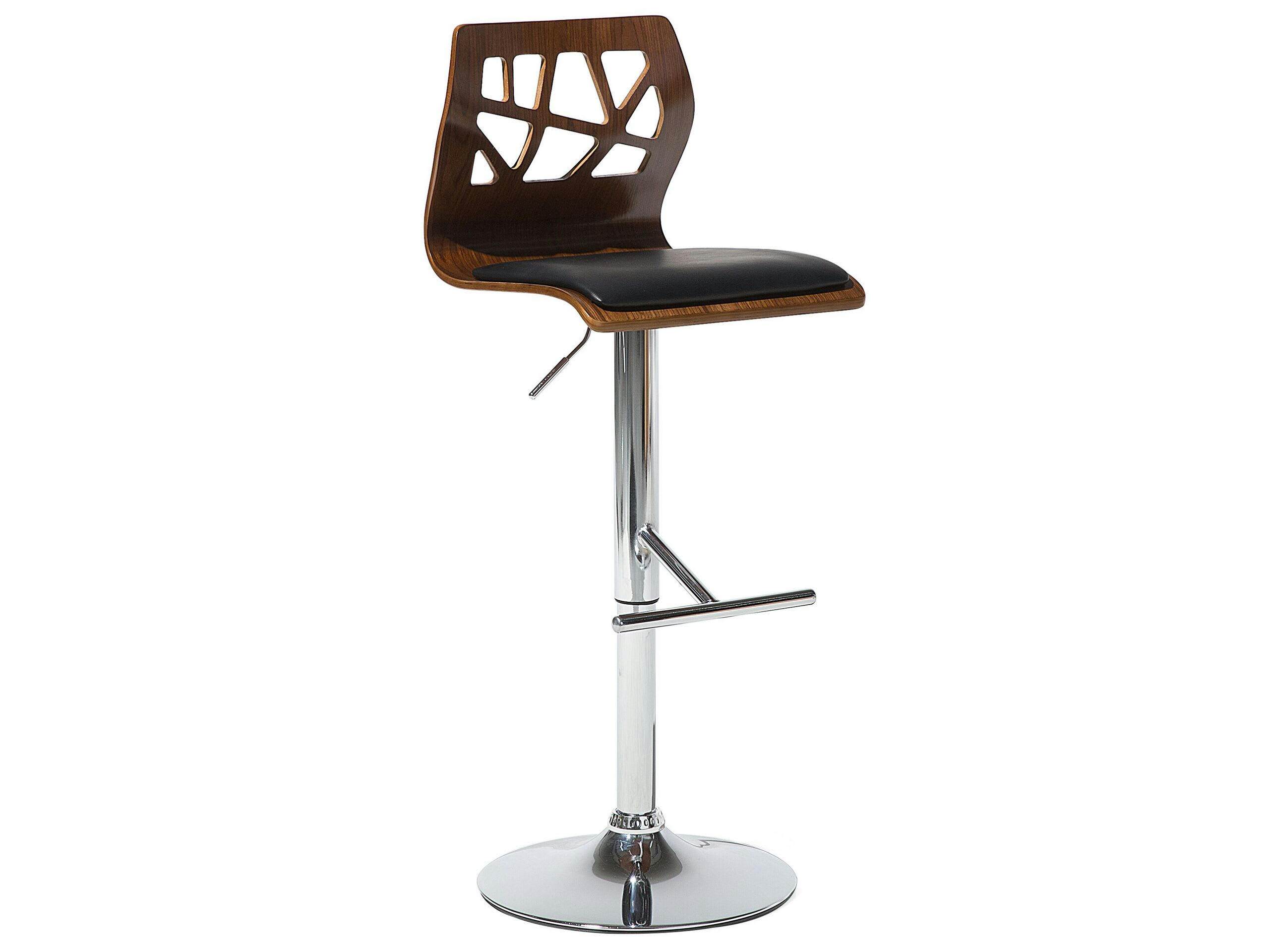 PETERSBURG - Tabouret de bar effet bois naturel foncé
