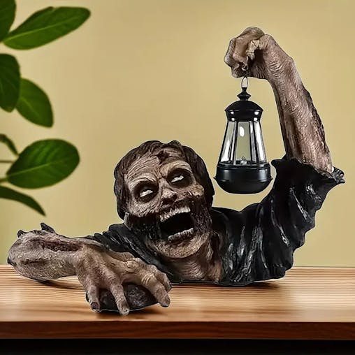 NNETM Undead Illumination: Zombie Garden Statue with Lamp