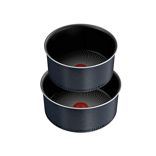 Lot de 2 casseroles aluminium 18/20cm   1 poignée noir Tefal L7239003 ingenio so'light