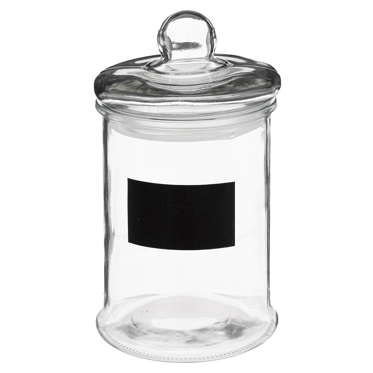 Frasco de vidro 1,2l com etiqueta em ardósia