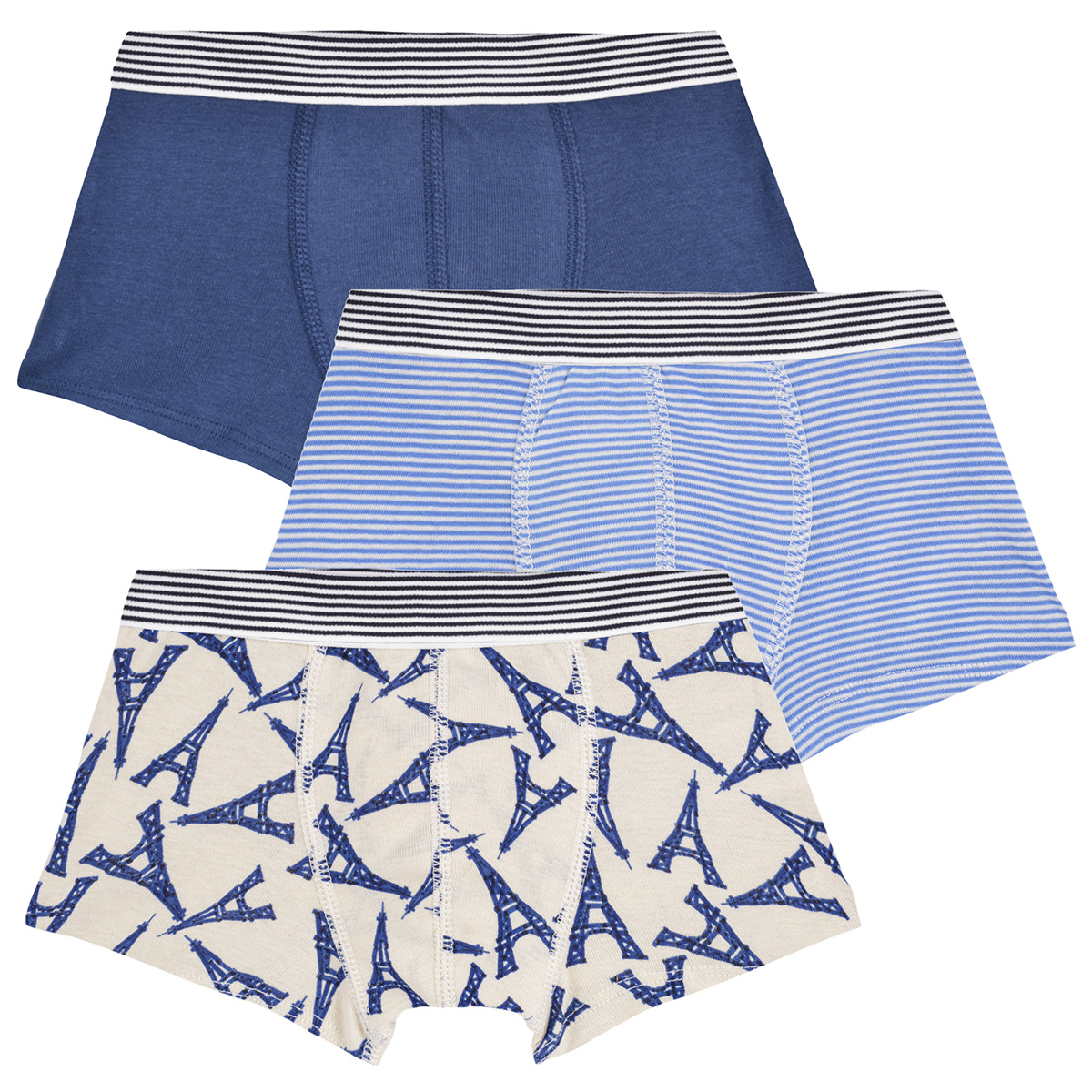 Petit Bateau - LOT BOXER X3 - Multicolour