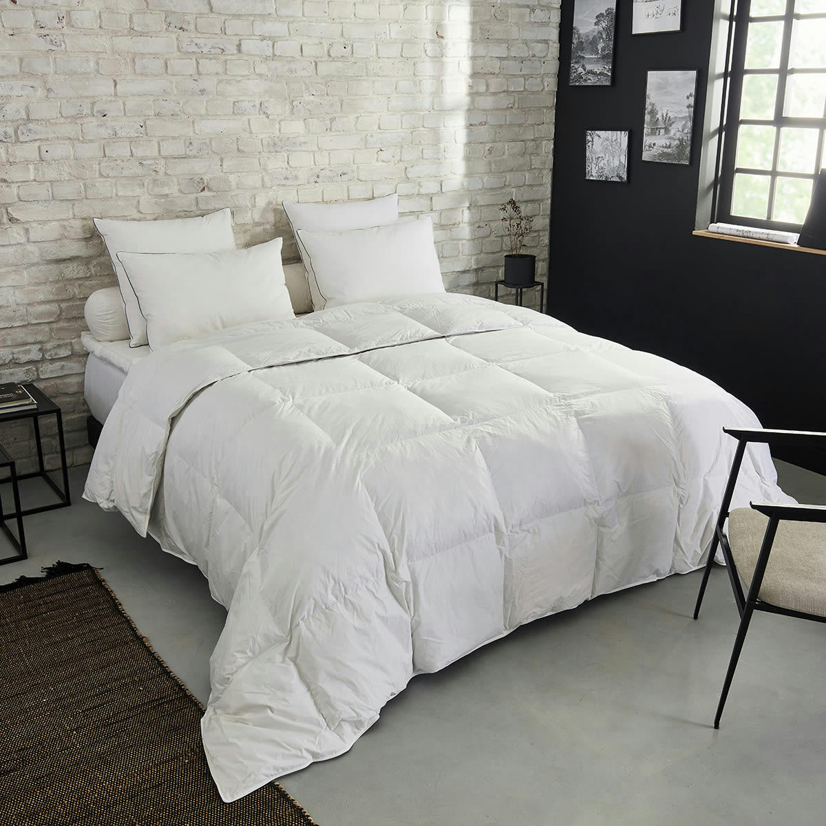 - Couette Premium Naturelle Tempérée - 30% duvet 140x200 cm - DUNLOPILLO