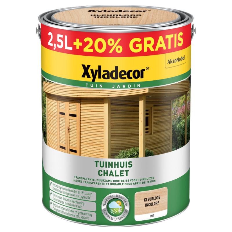 Lasure Chalet incolore 2,5 L   0,5 L gratuit XYLADECOR