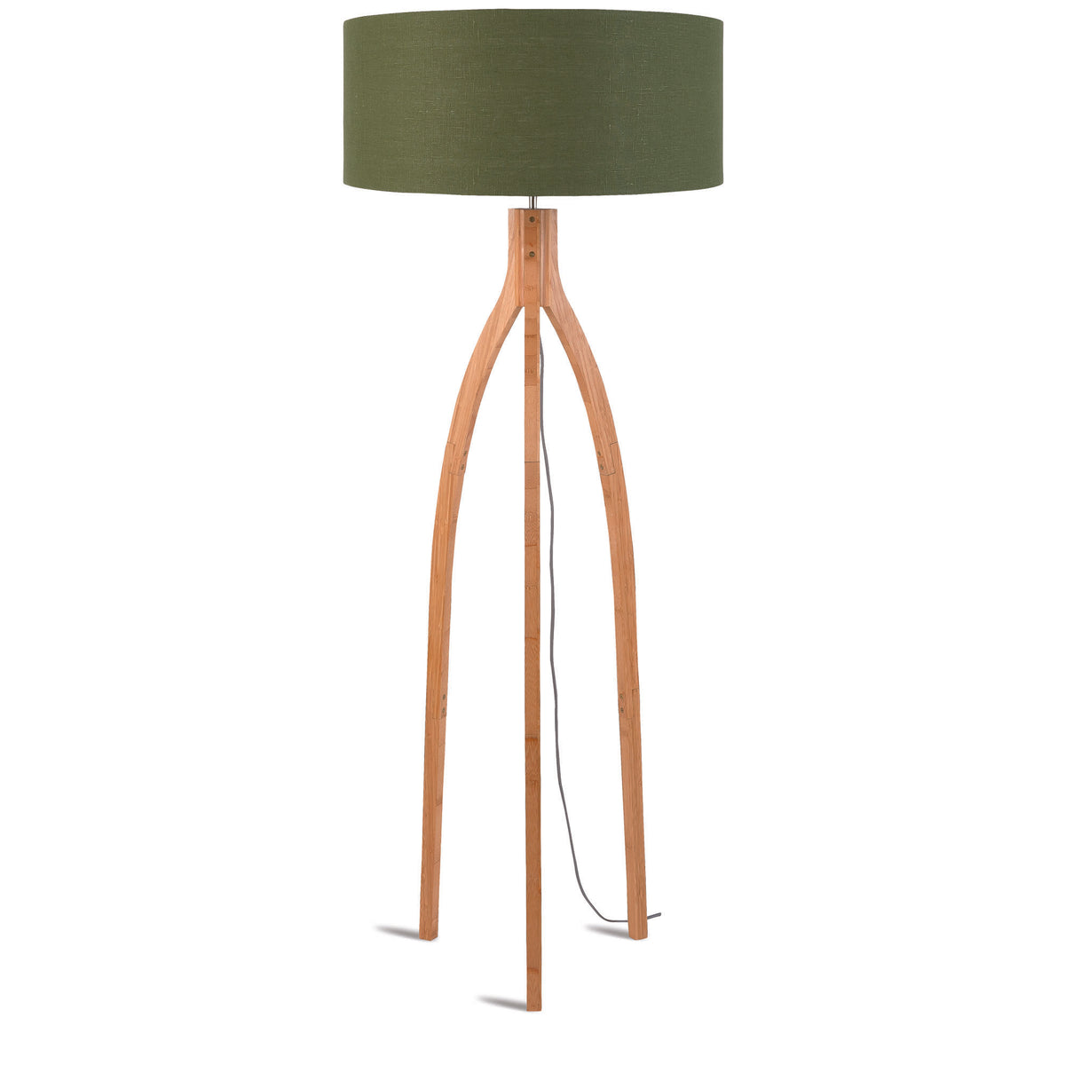 GOOD&MOJO vloerlamp Annapurna - groen - Ø60cm