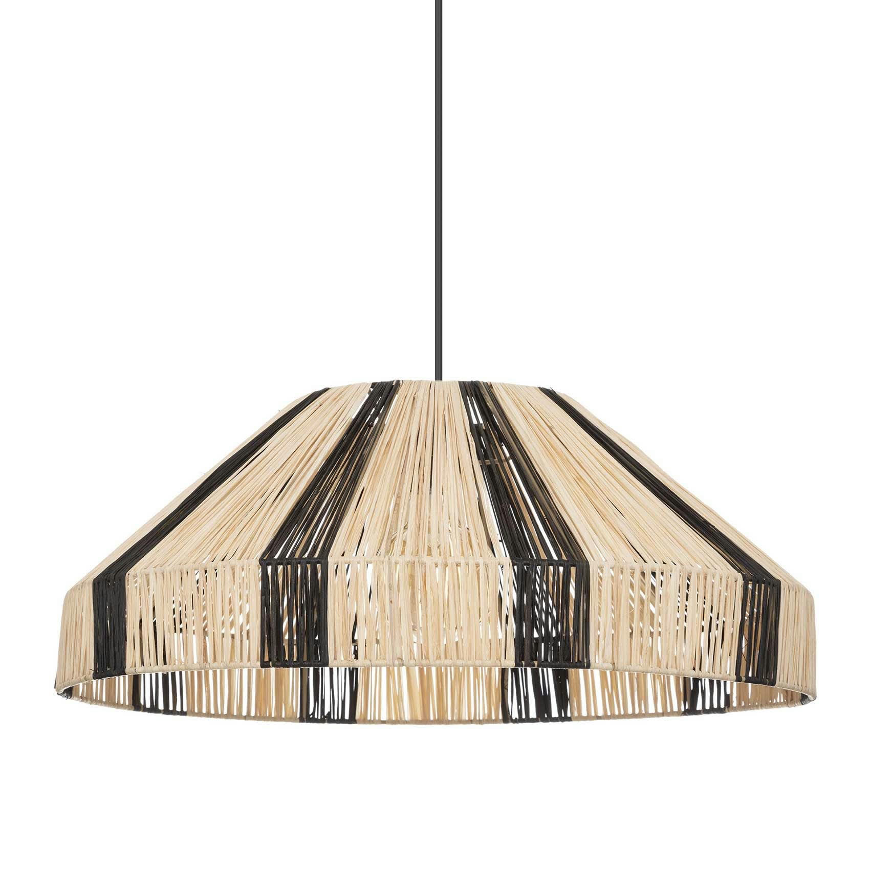 - Suspension en raphia bicolore papier beige Ø 54 cm