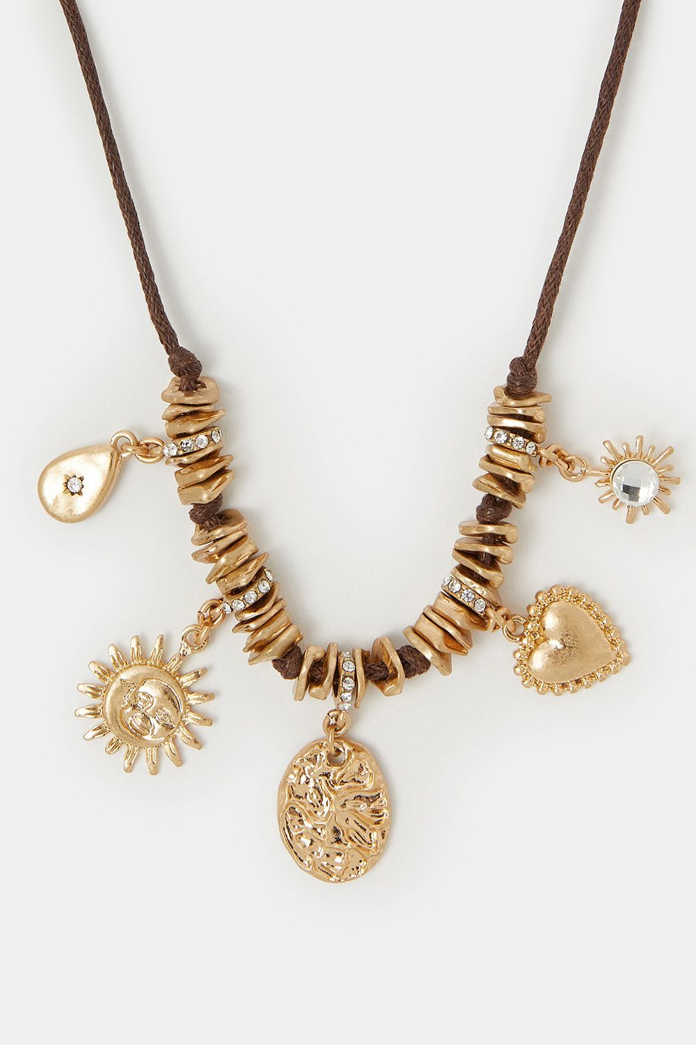 Accessorize Celestial Charm Cord Necklace