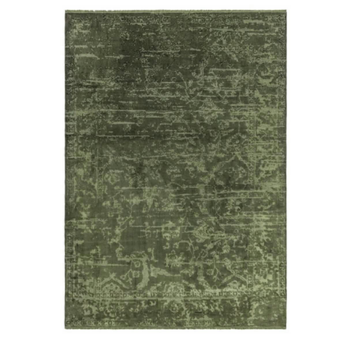 RAYA - Tapis moderne en Polyester Vert chèvrefeuille 120x170 cm