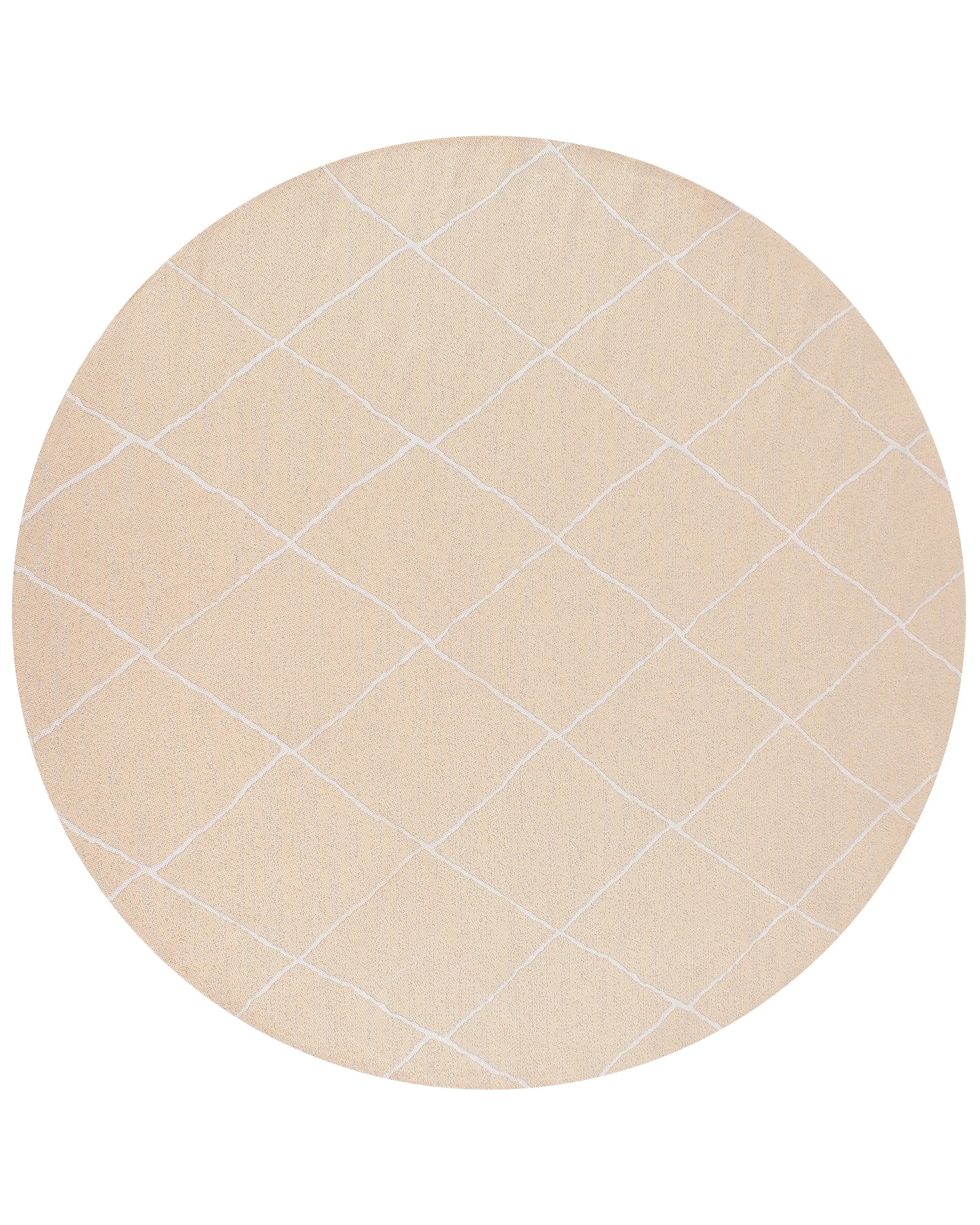 Outdoor Rug GWALIOR Beige ? 120 cm