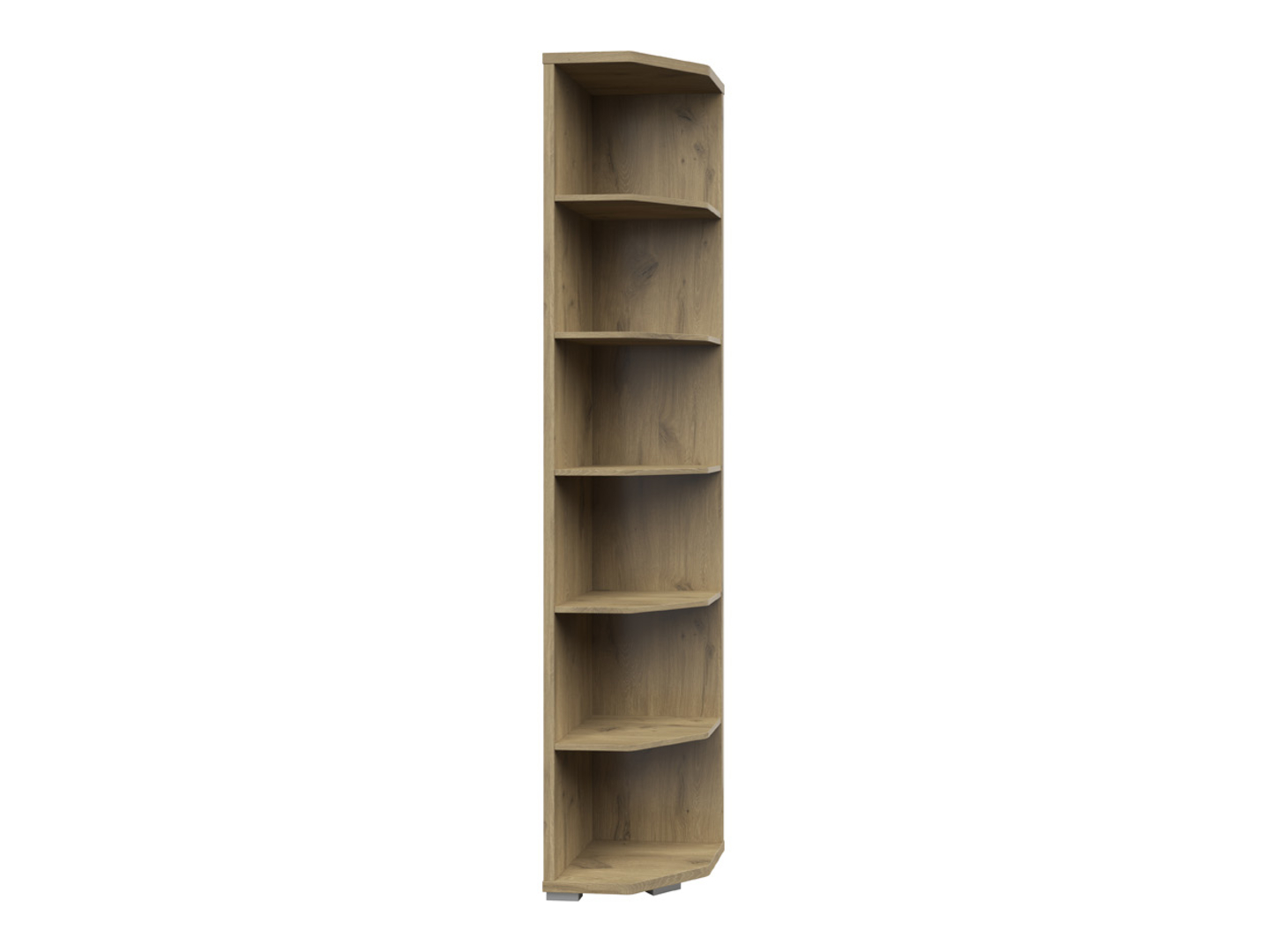 Regał narożny Connect 39 cm z 5 półkam dąb viking