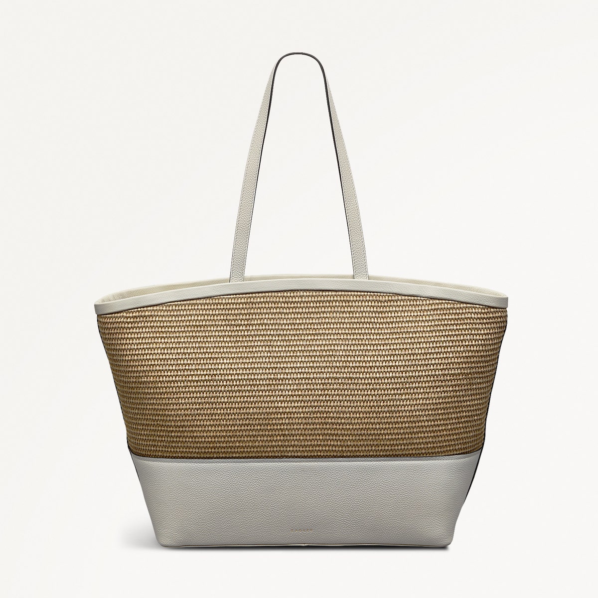 Bishops Lane - Straw Large Ziptop Tote Bag - OHE13402
