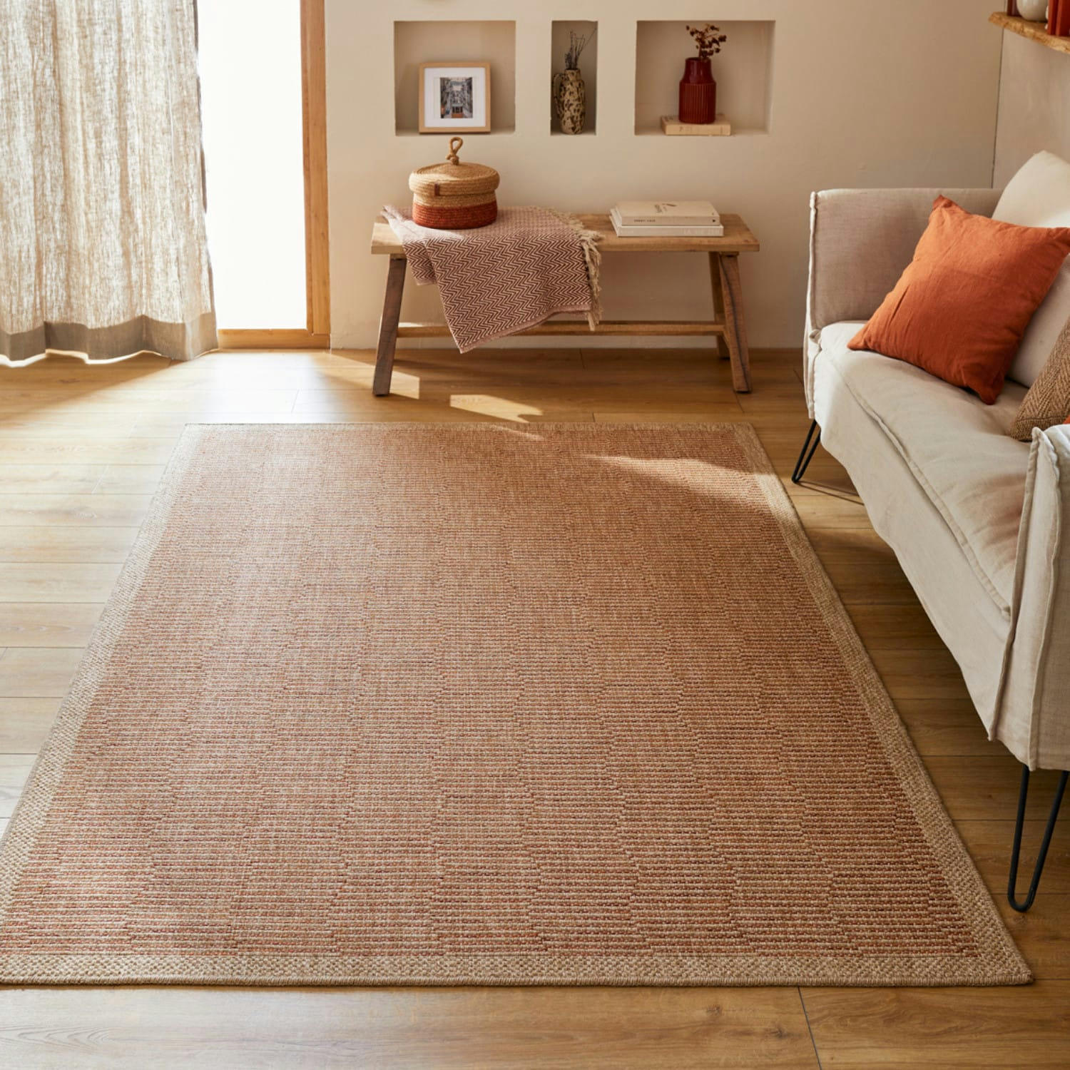 HUMA - Tapis intérieur et extérieur naturel 60x90cm