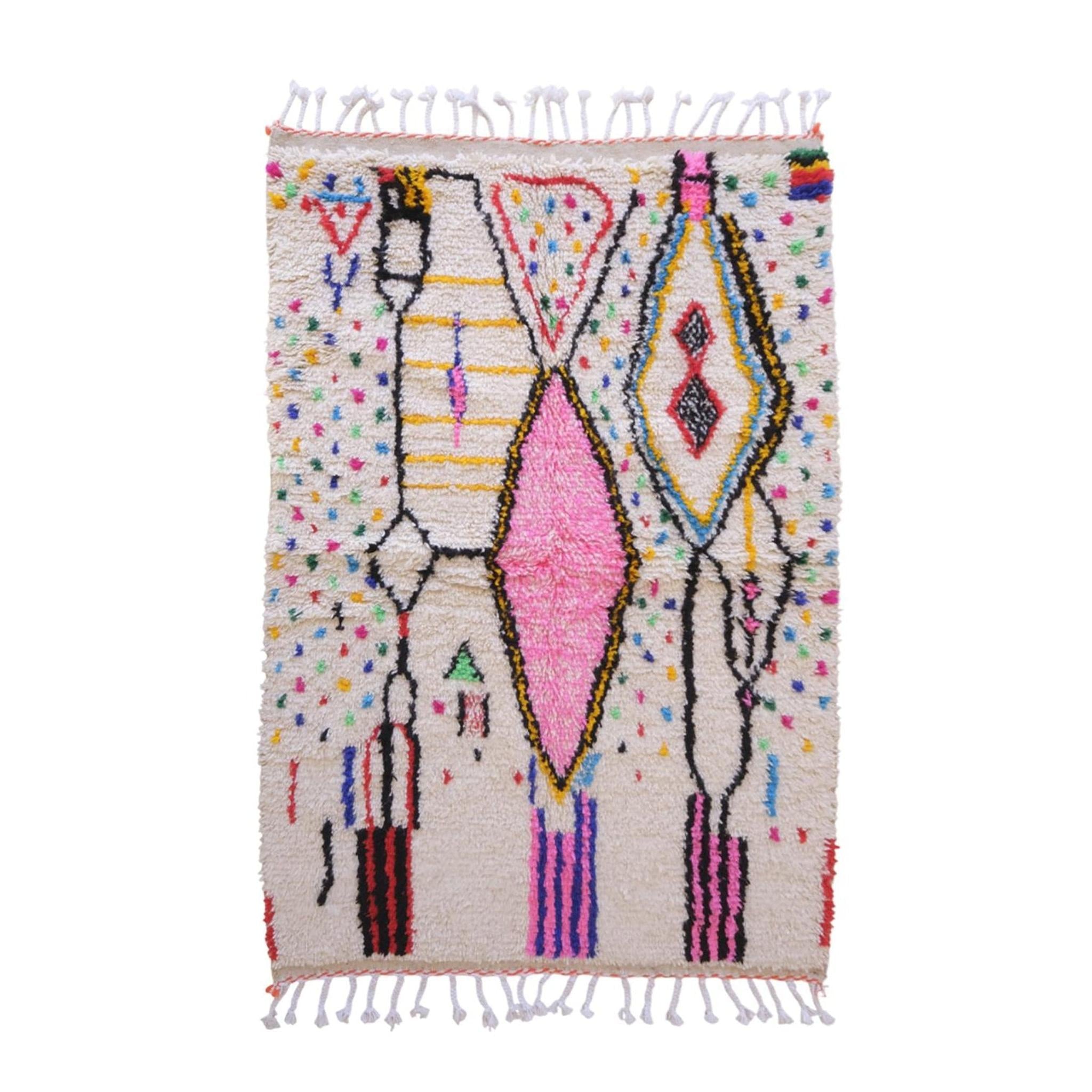 AFK Living vloerkleed Berber - handgemaakt - Wol - 140 cm x 200 cm