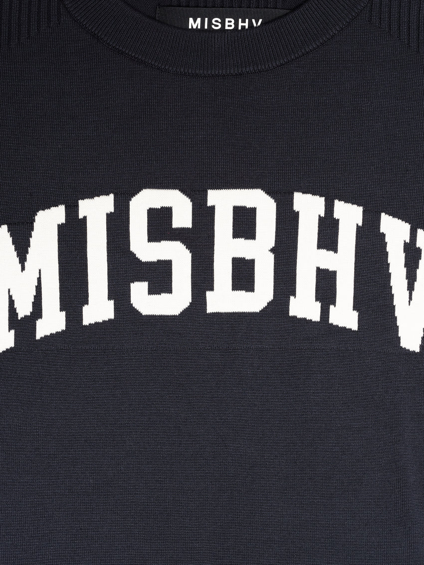 Knitted Varsity Crewneck