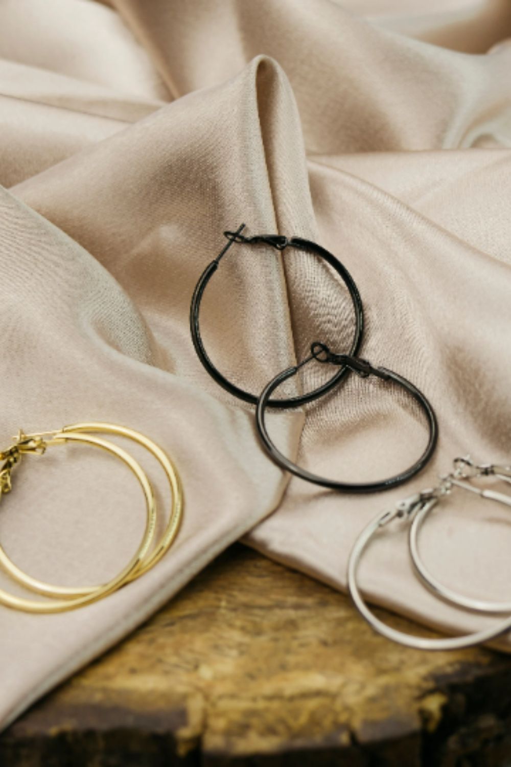 The Colourful Aura 40MM Gold Large Minimal Pipe Hoop Earrings