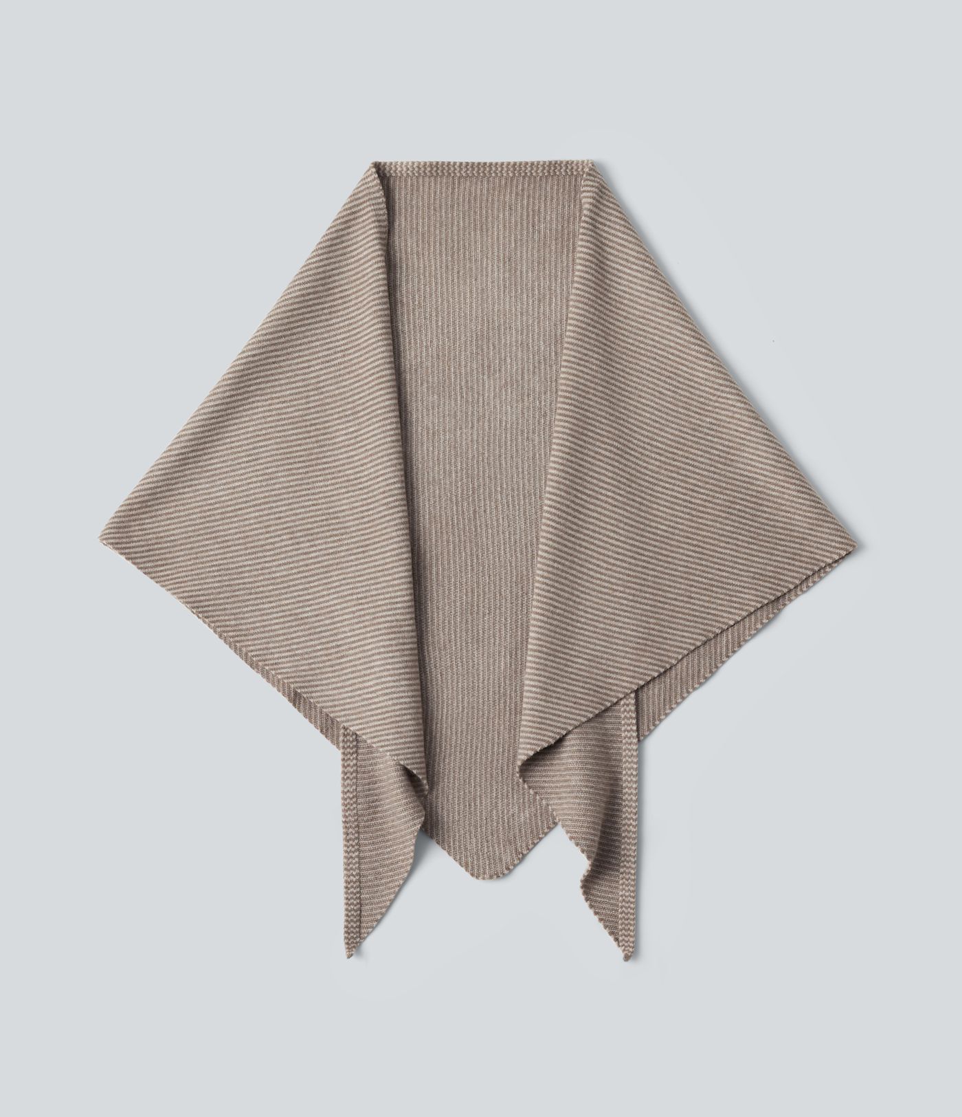 Écharpe rayée en maille, style pull