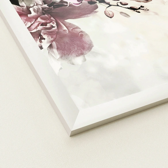Gerahmtes Bild »Vintage Flowers I«, Rahmen: Holzwerkstoff, weiß