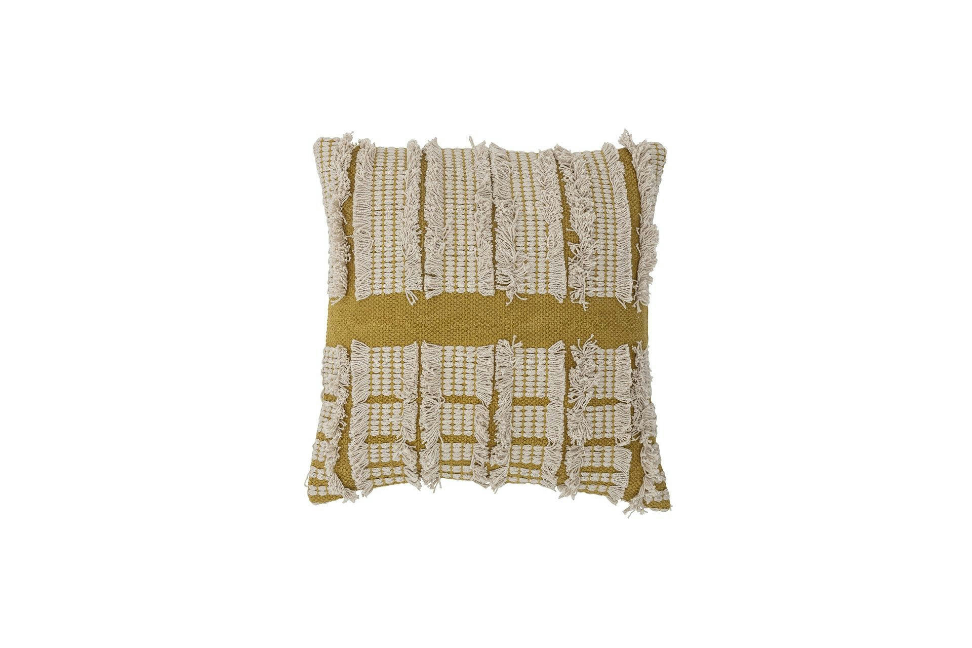 CEA - Coussin en coton jaune W45xH45 cm