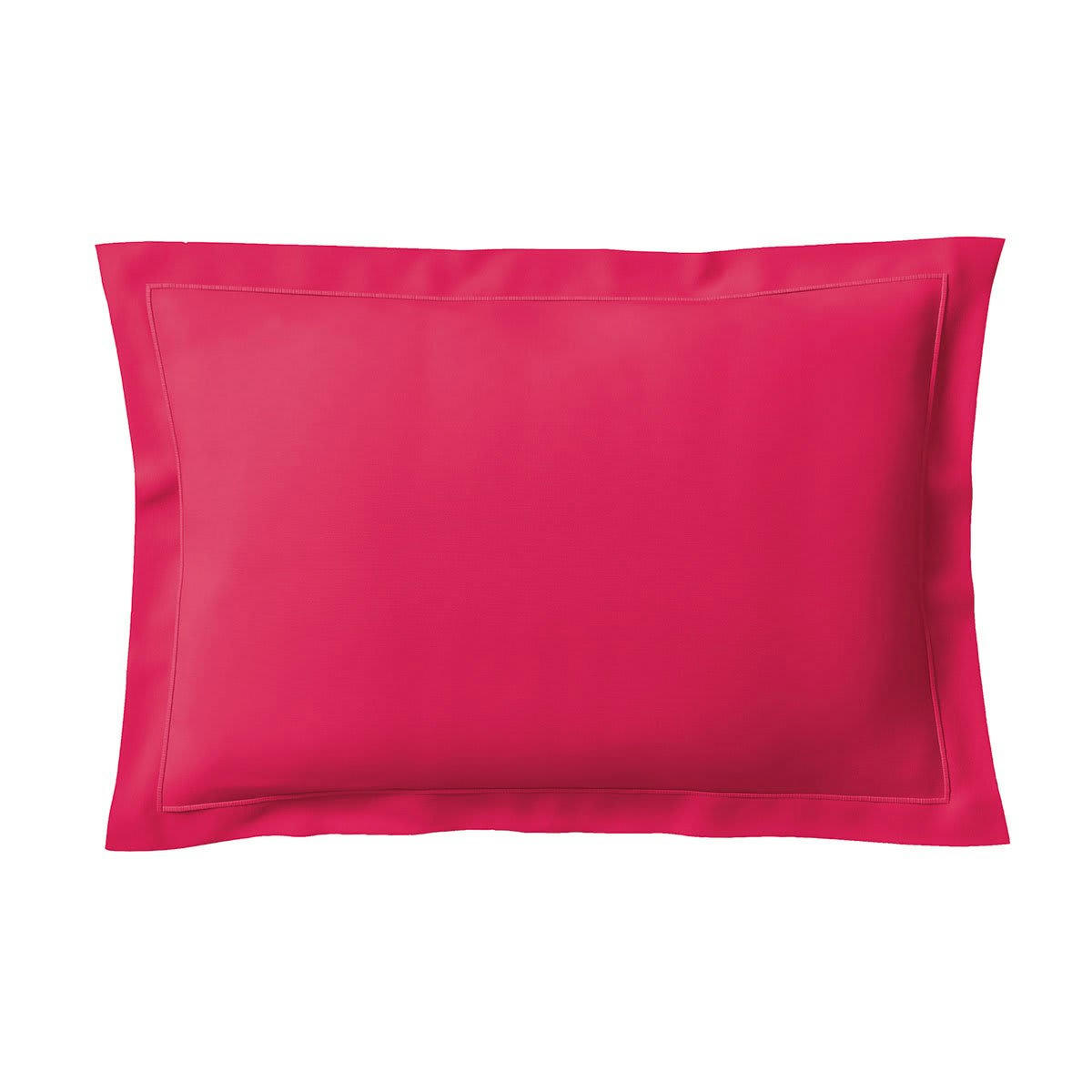 VEXIN - Taie d'oreiller coton framboise 65x65 cm