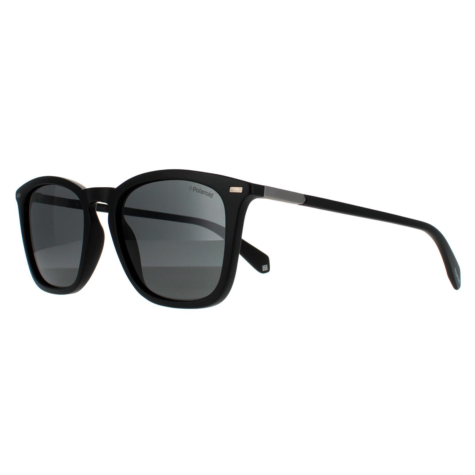 Polaroid Square Matte Black Grey Polarized 90041091