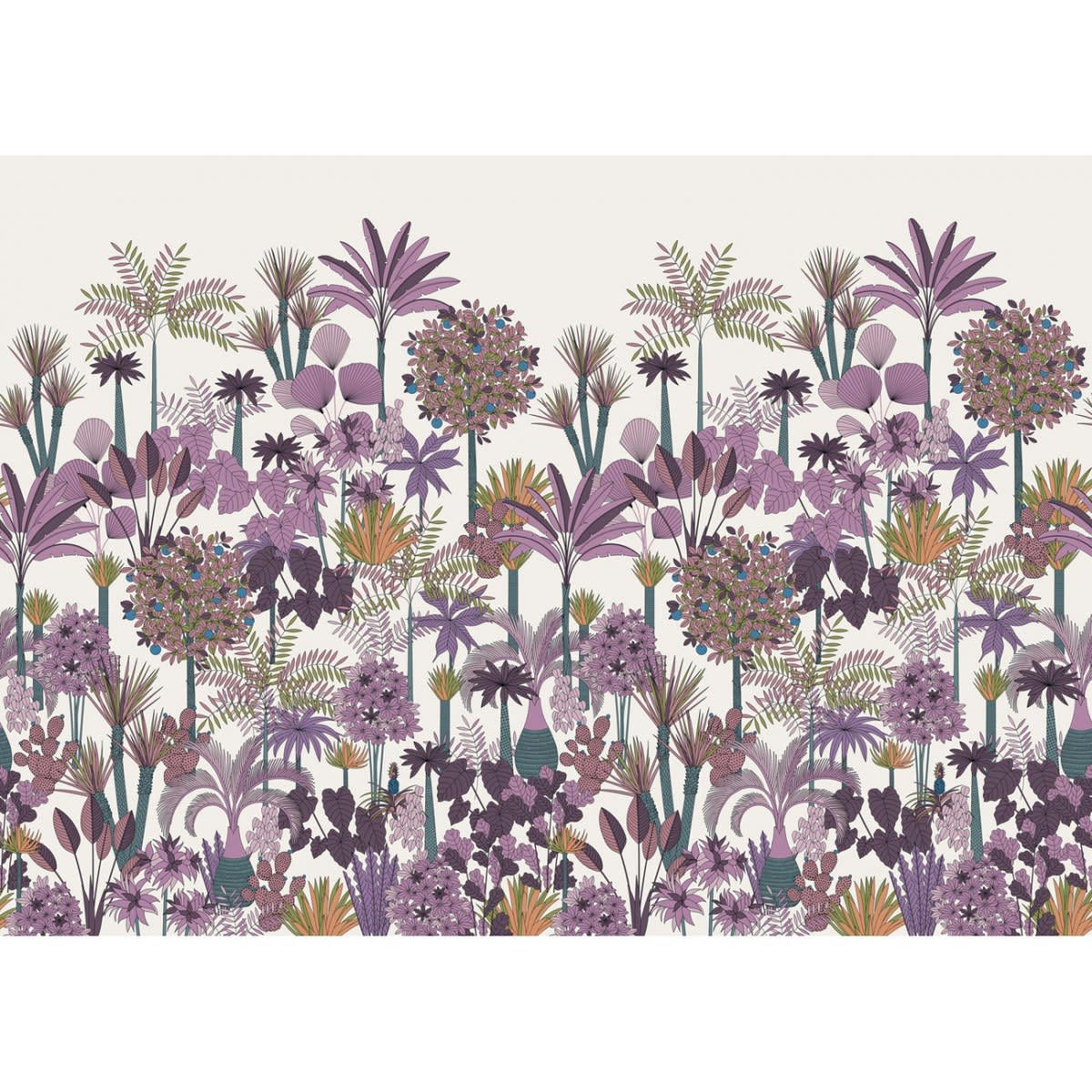 PITAYA - Papier peint panoramique motif imprimé Violet 384x275cm