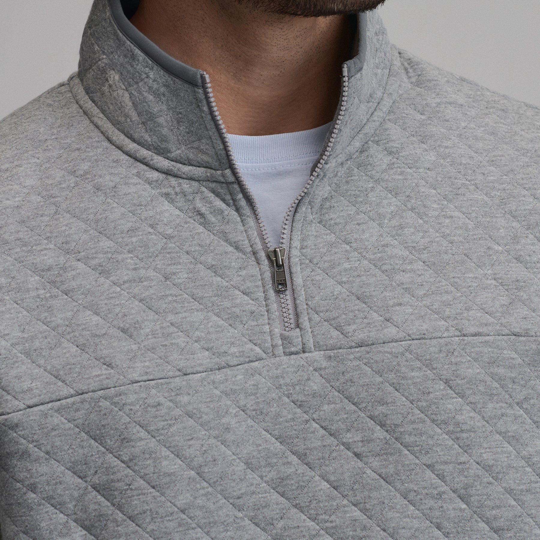 Men's Quilted Quarter-Zip Pullover