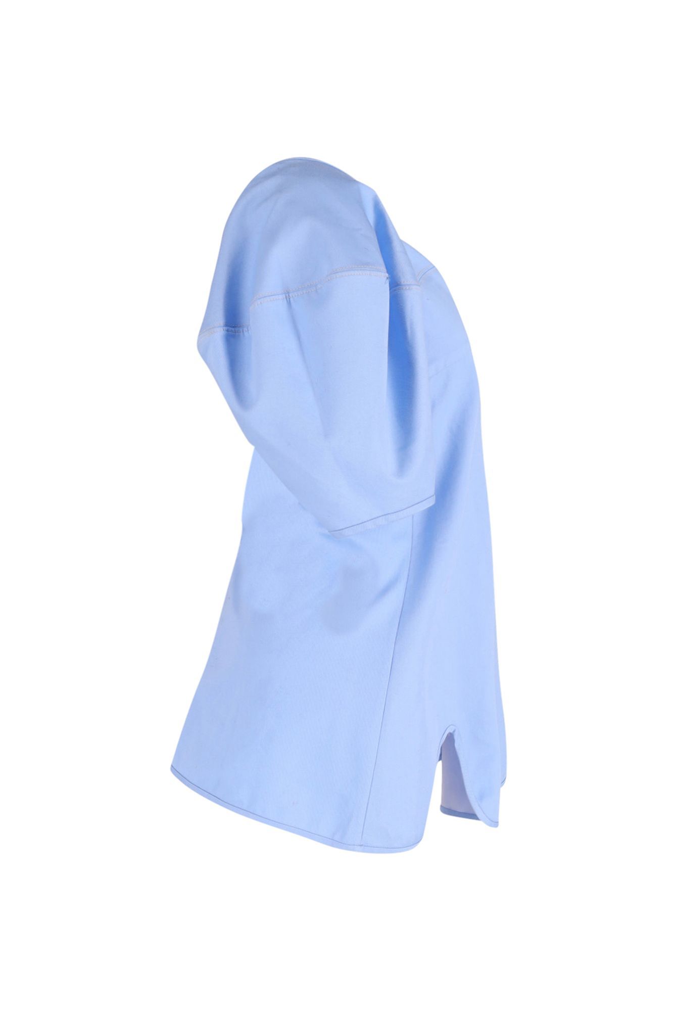 Ellery Preloved Deliberate Distance Cone Dress in Light Blue Cotton