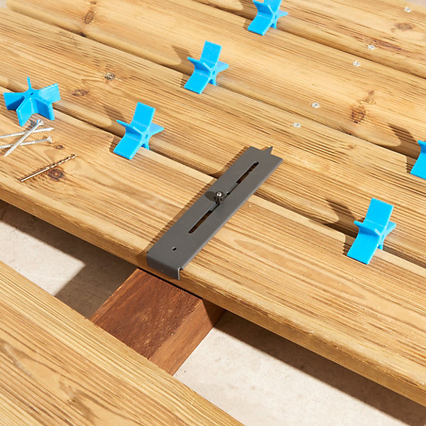 Kit de pose pour lames de terrasse en bois