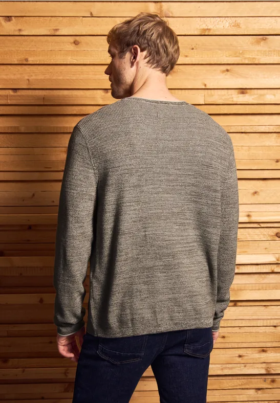 Rundhals Strukturpullover