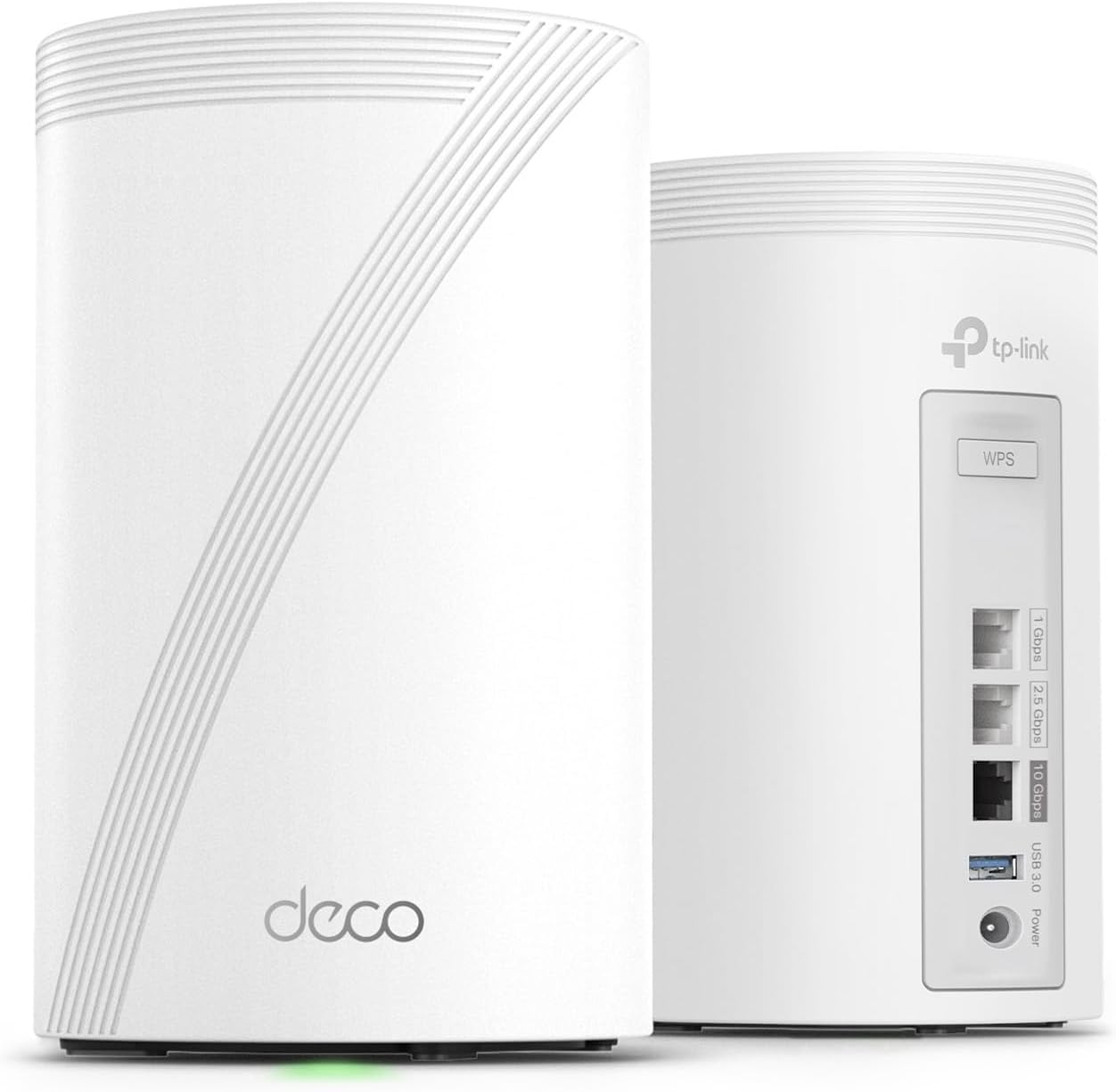 TP-Link Deco 7 Pro BE14000 Tri-Band Wi-Fi 7 Whole Home Mesh System | 8-Stream 14 Gbps | 10 Gbps WAN/LAN Port | Up to 8100 Sq.ft  200 Devices Capacity | 320 MHz  HomeShield  AI-Roaming (BE67 2-Pack)