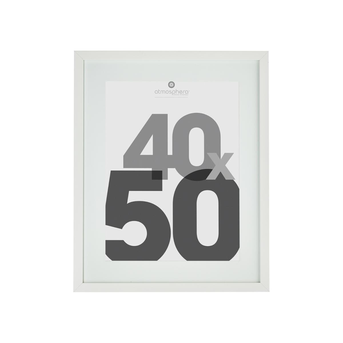 Wooden photo frame"Eva" White, 40x50 cm